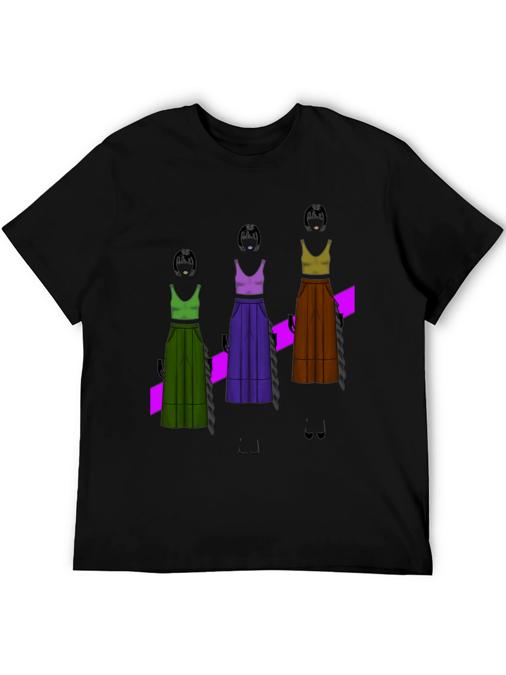 Unique Graphic T-Shirt - Fashion Illustration