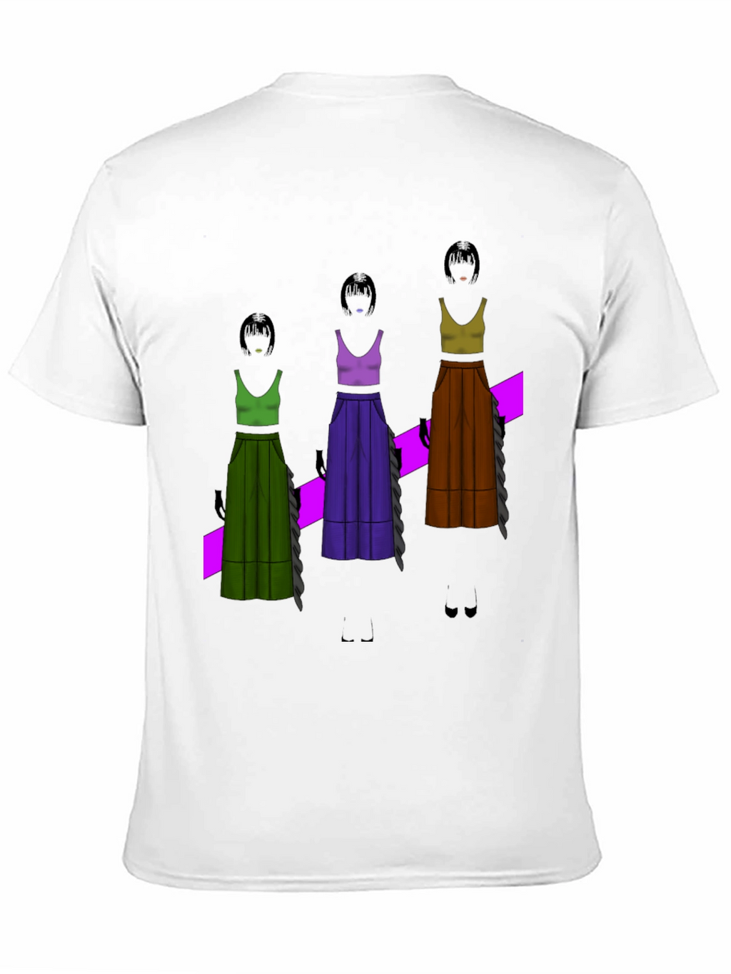 Unique Graphic T-Shirt - Fashion Illustration