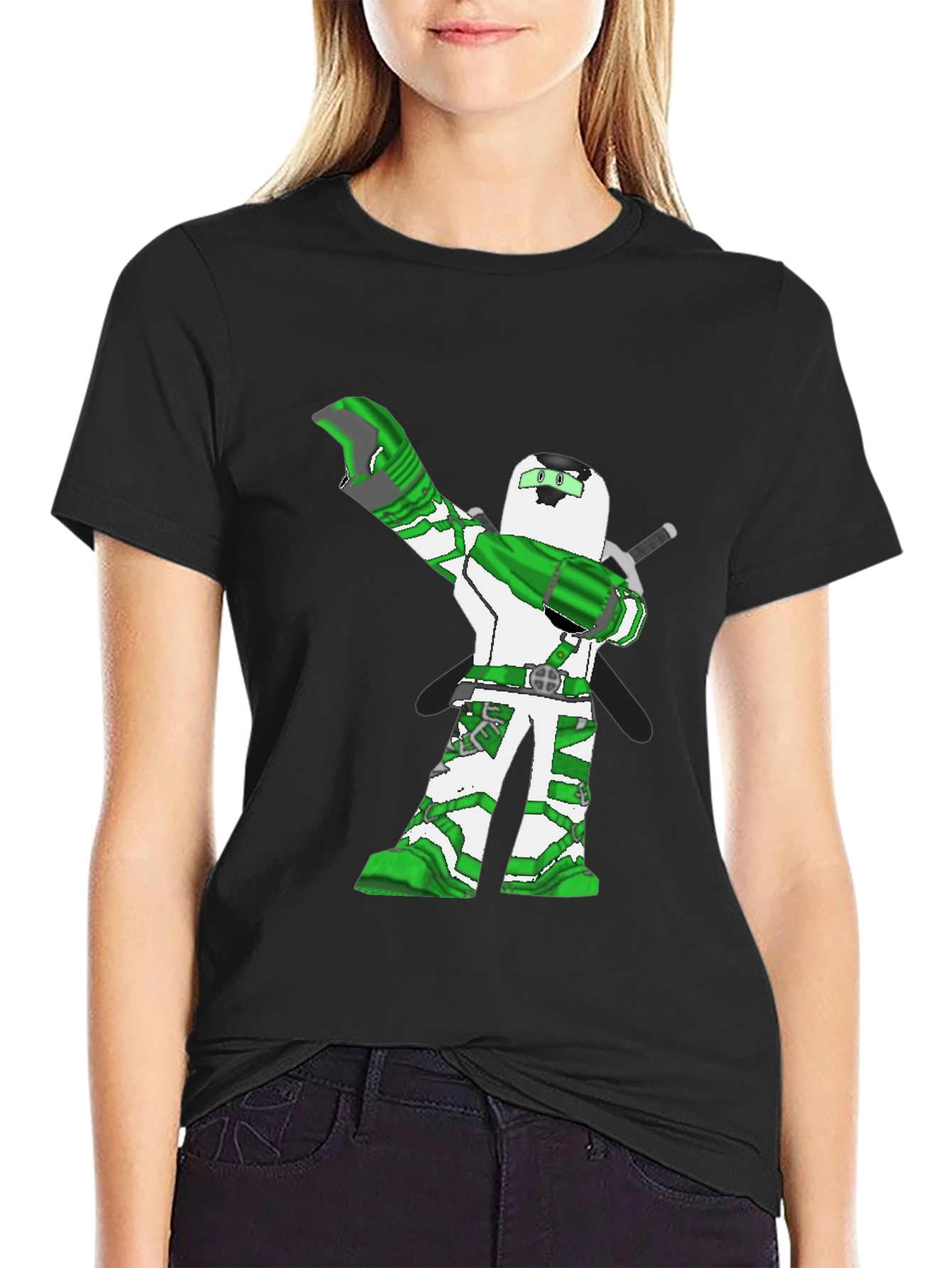 Green Ninja Dab T-Shirt - Unique Graphic Tee