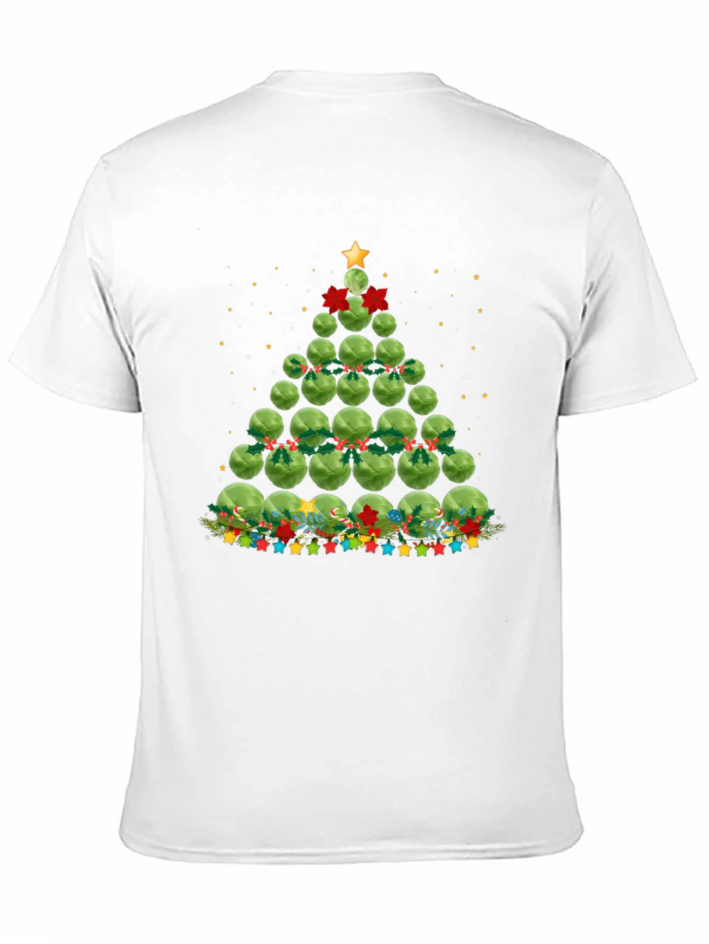 Brussels Sprouts Christmas Tree Holiday T-Shirt