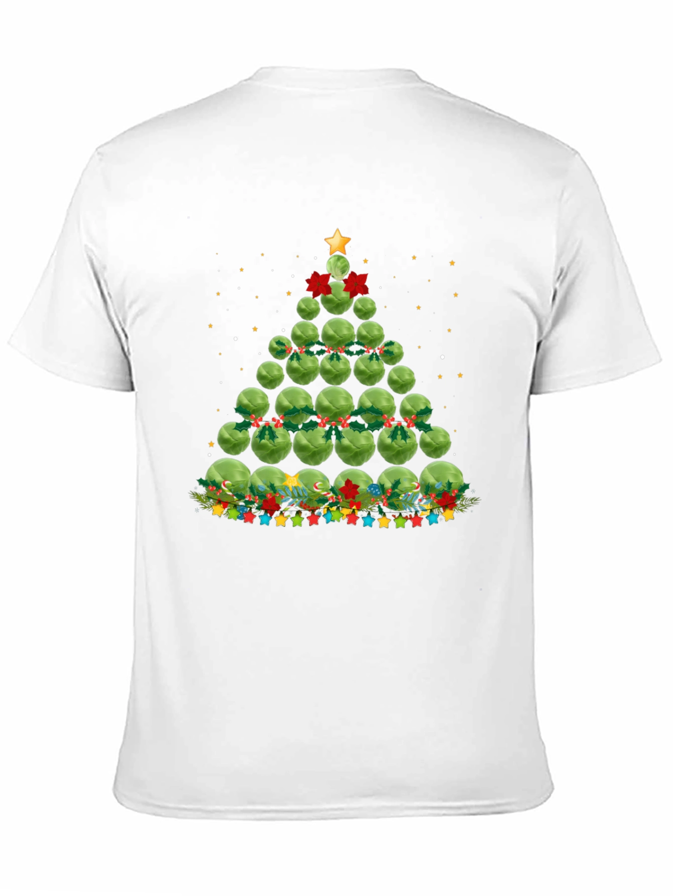 Brussels Sprouts Christmas Tree Holiday T-Shirt