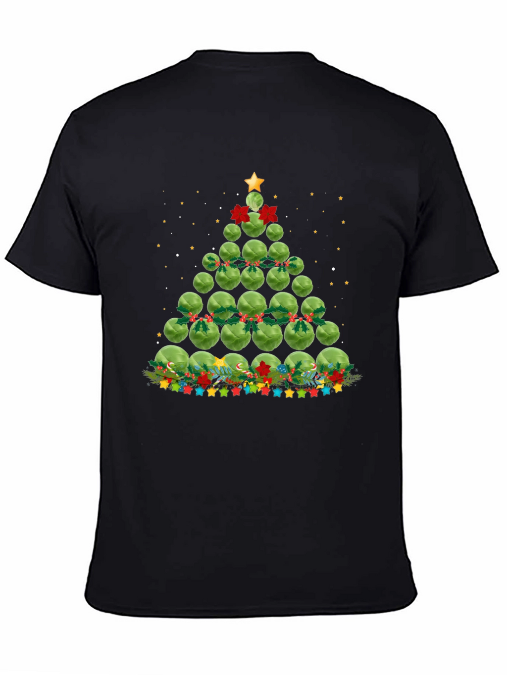 Brussels Sprouts Christmas Tree Holiday T-Shirt
