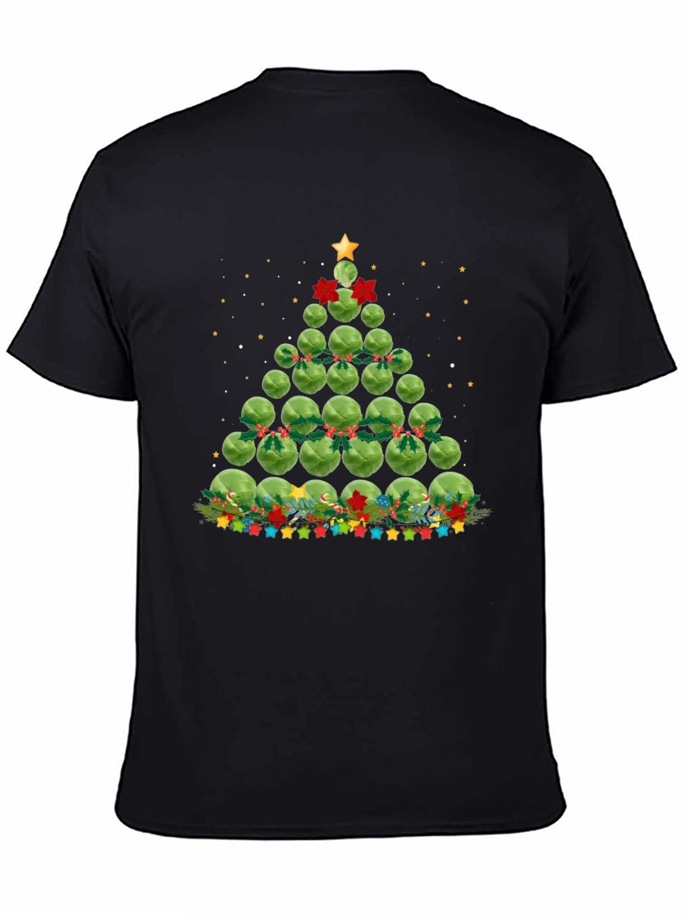 Brussels Sprouts Christmas Tree Holiday T-Shirt