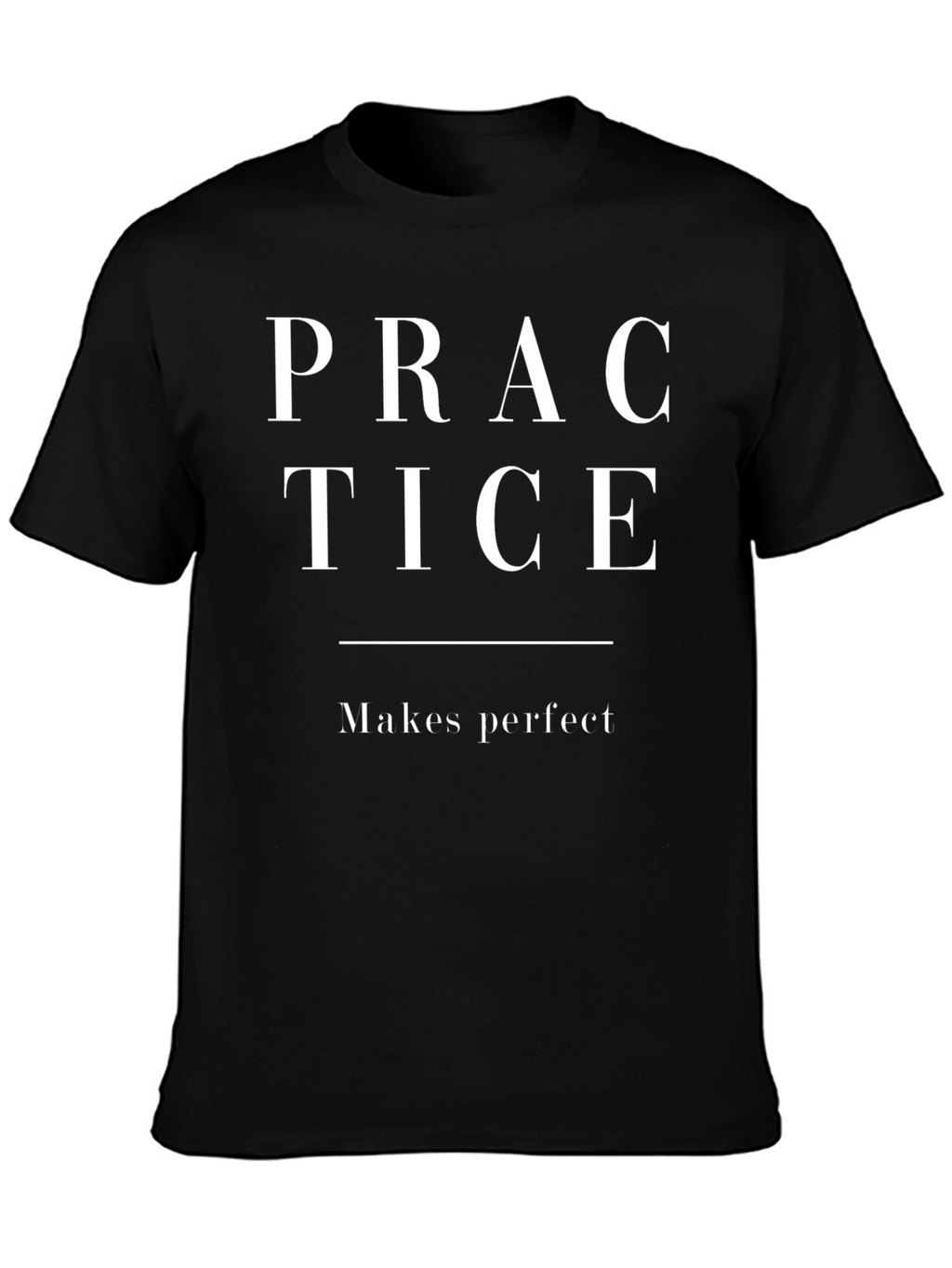 Practice Makes Perfect Graphic Tee - Black