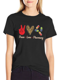 Peace Love Pharmacy Graphic T-Shirt
