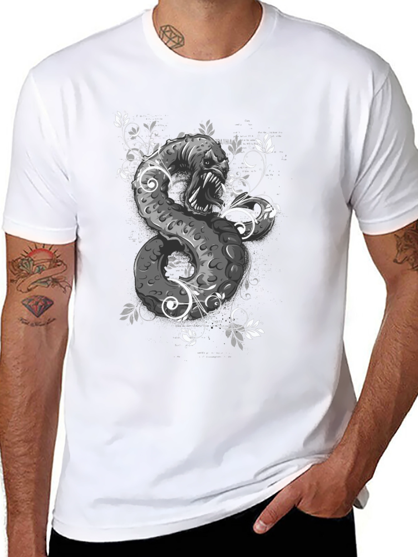 Serpent T-Shirt - Unique Graphic Tee for Men
