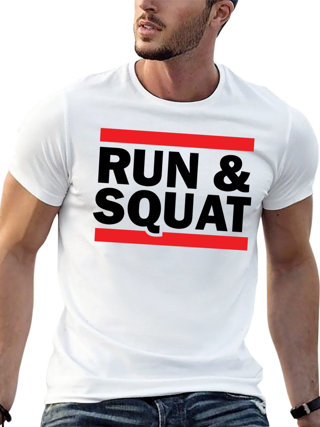 Run & Squat Graphic Tee