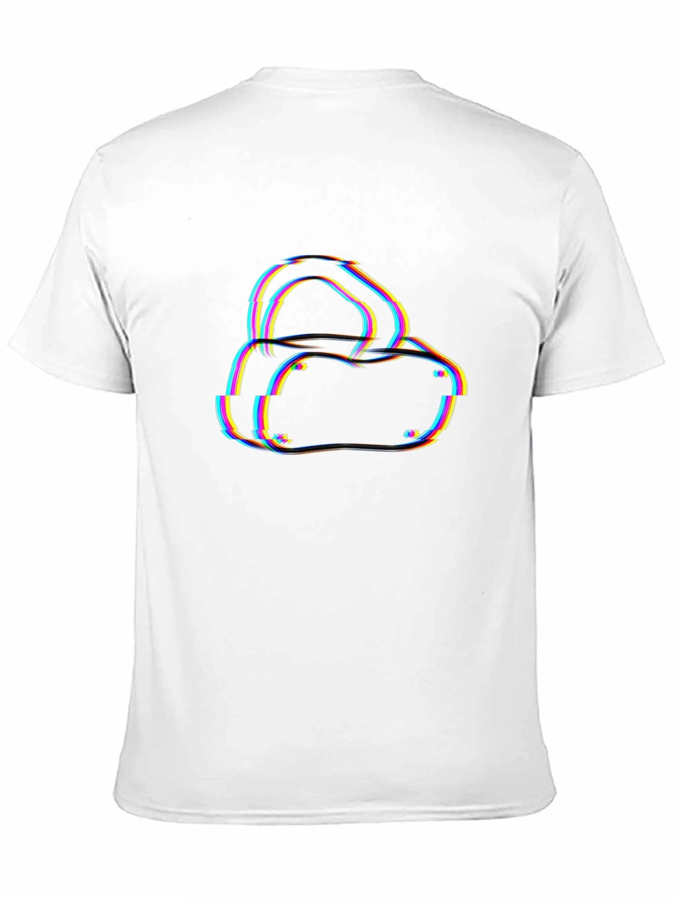 VR Headset Glitch Black T-Shirt - Gamer Style
