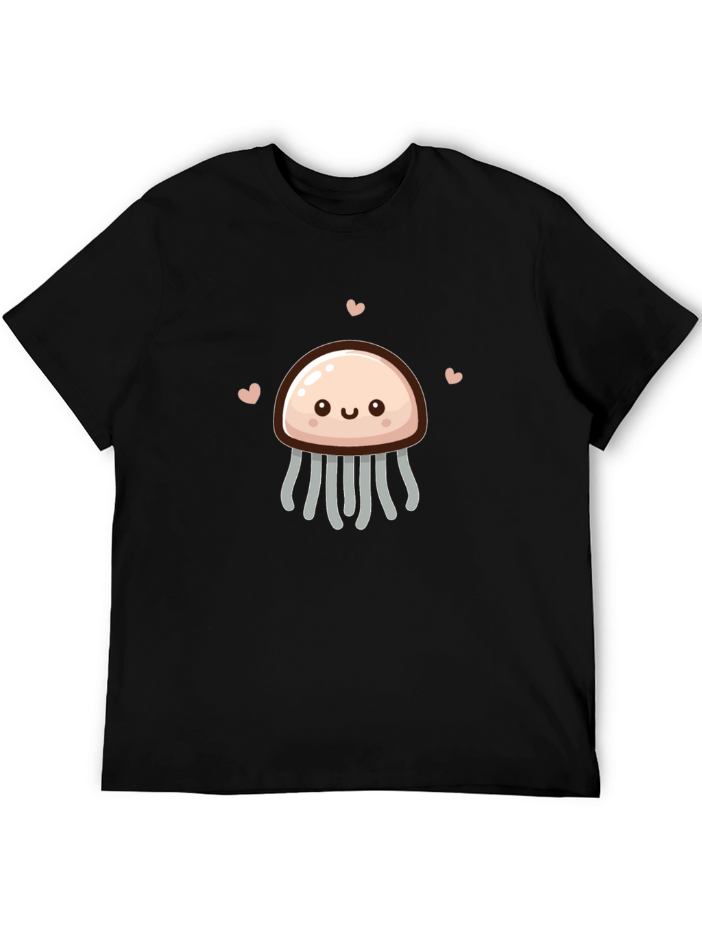 Cute Jellyfish Graphic Tee - Black Unisex Shirt