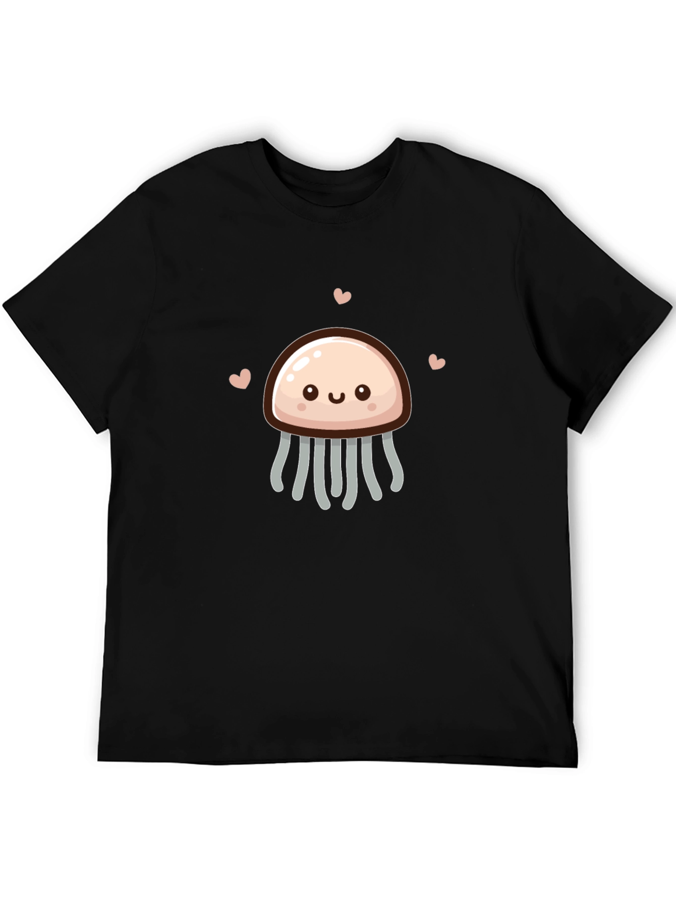 Cute Jellyfish Graphic Tee - Black Unisex Shirt