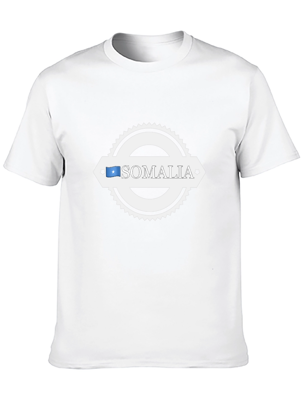 Somalia Flag Graphic T-Shirt - Black