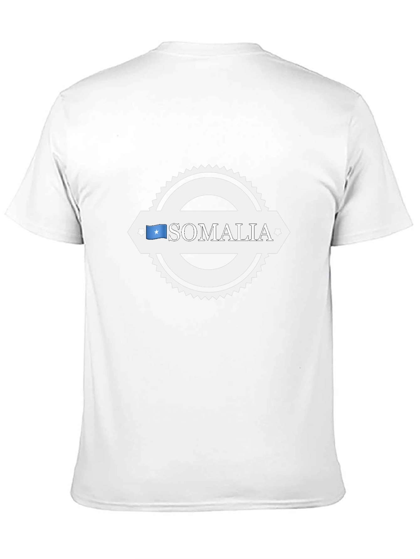Somalia Flag Graphic T-Shirt - Black