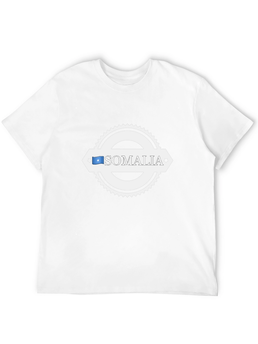 Somalia Flag Graphic T-Shirt - Black