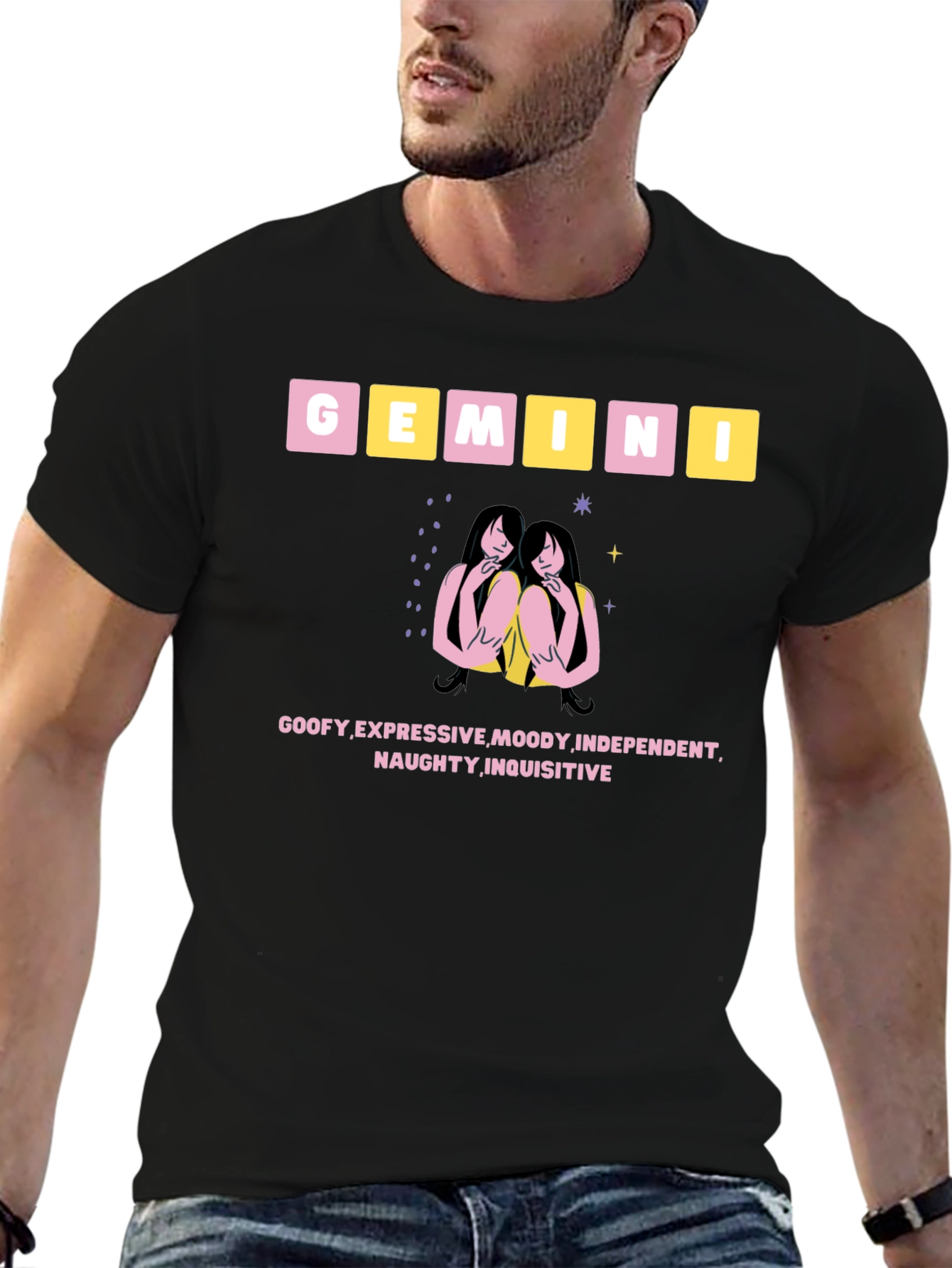 Gemini Zodiac T-Shirt Astrology Tee