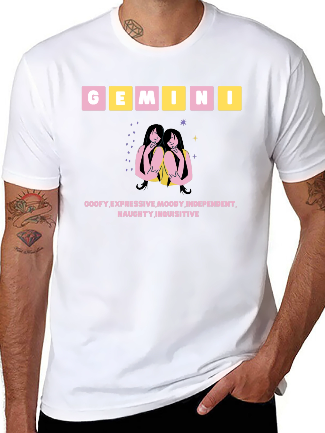 Gemini Zodiac T-Shirt Astrology Tee