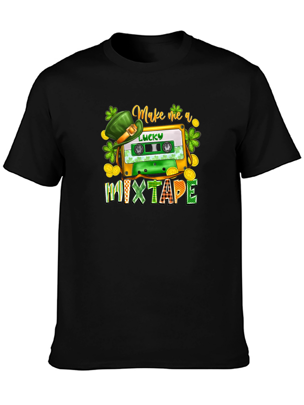 Lucky Mixtape St. Patricks Day Graphic T-Shirt