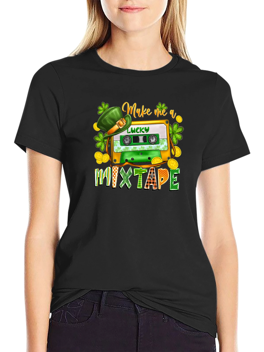 Lucky Mixtape St. Patricks Day Graphic T-Shirt