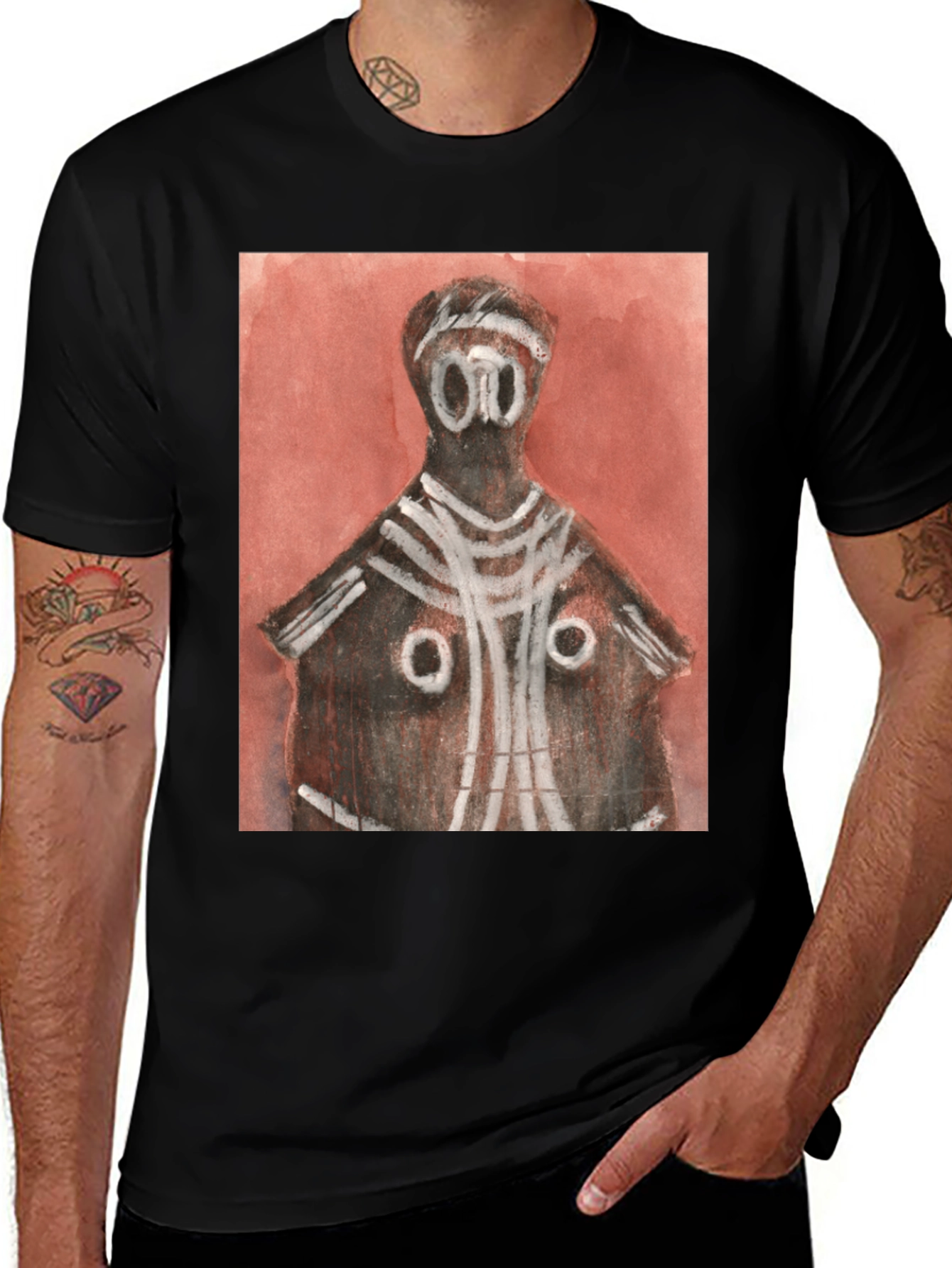 Abstract Art Graphic Tee - Modern Style