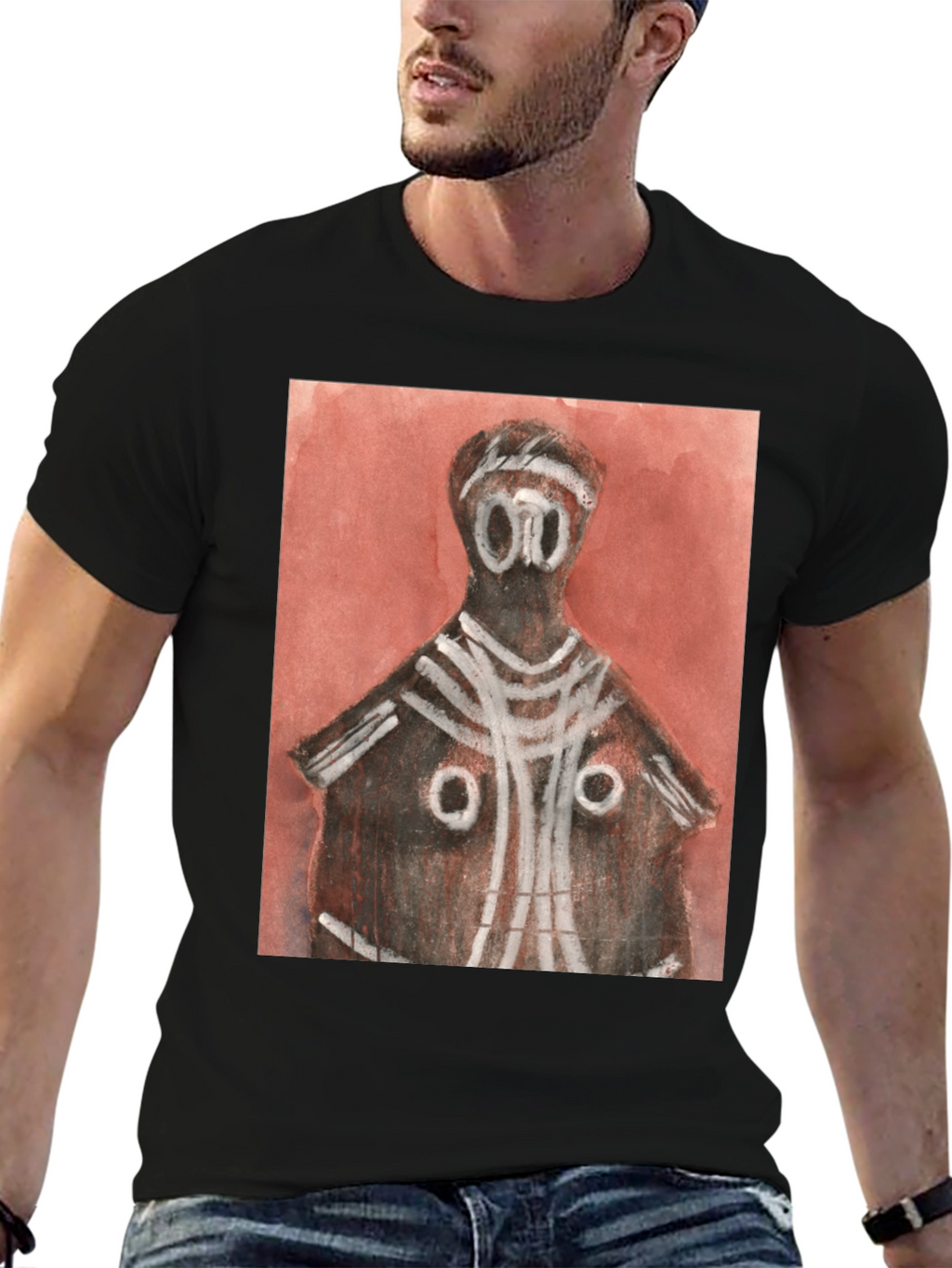 Abstract Art Graphic Tee - Modern Style