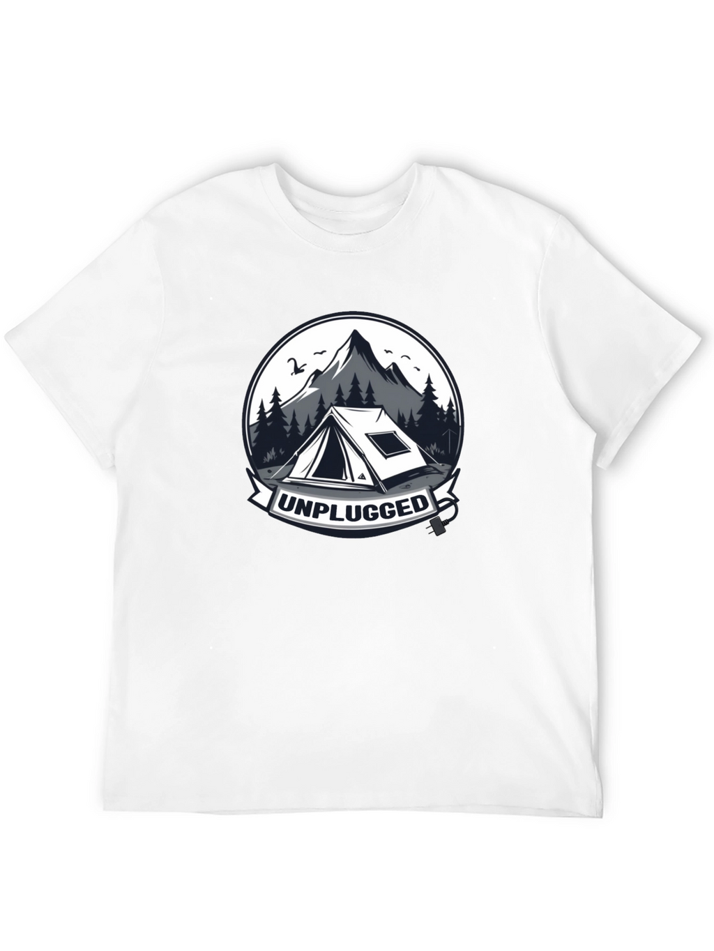 Unplugged Camping Graphic T-Shirt
