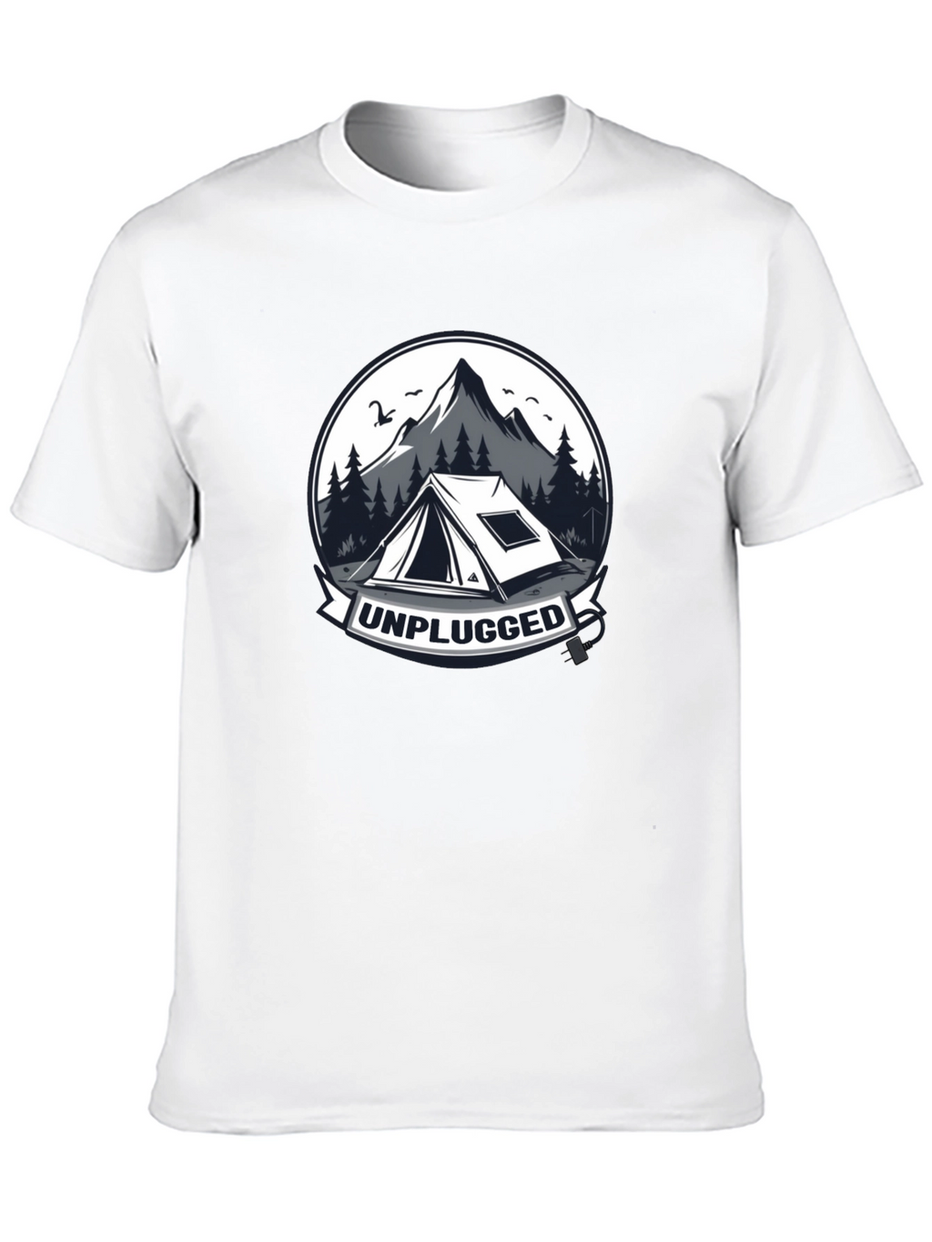Unplugged Camping Graphic T-Shirt