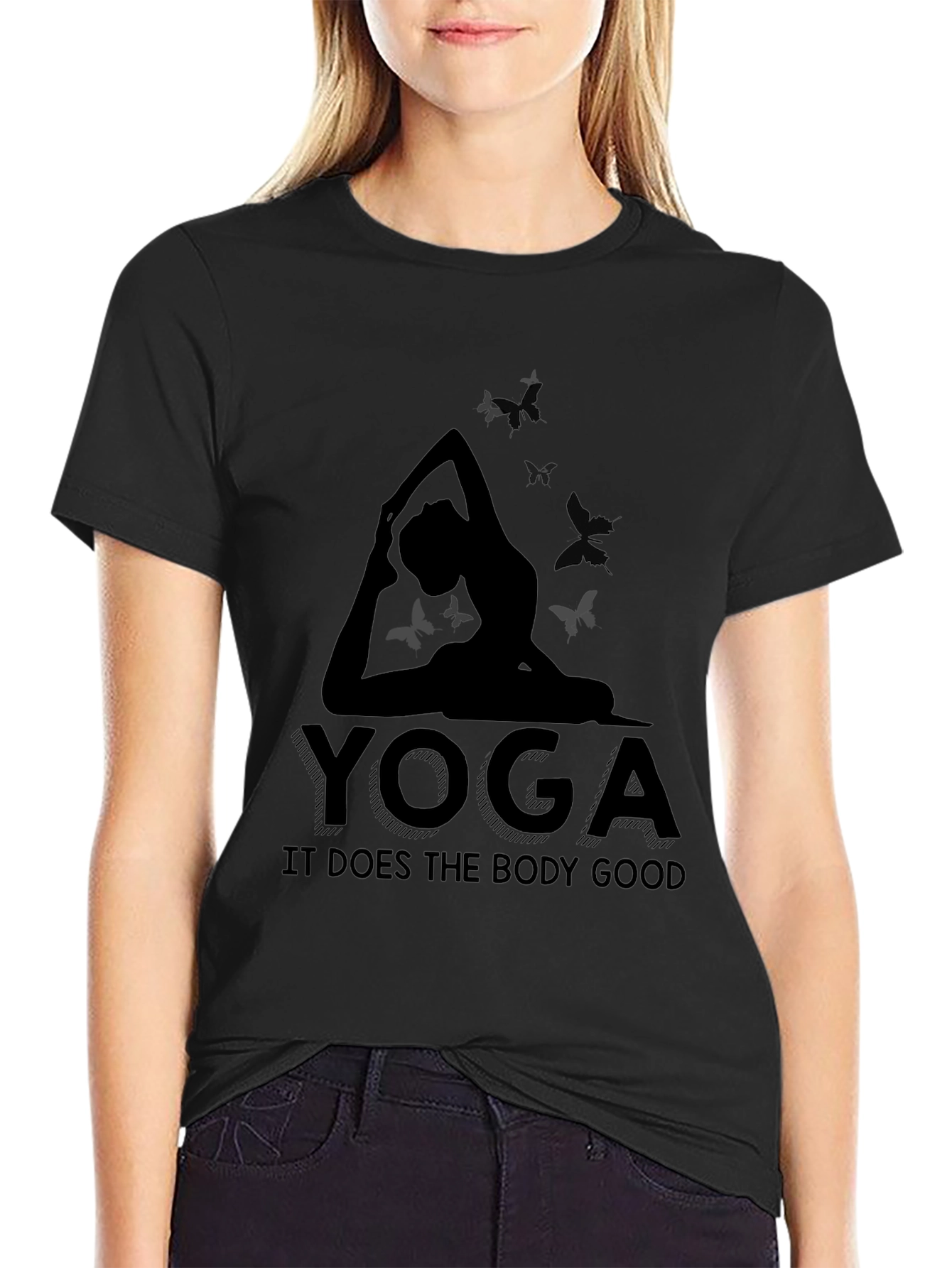 Yoga Silhouette T-Shirt - It Does The Body Good!
