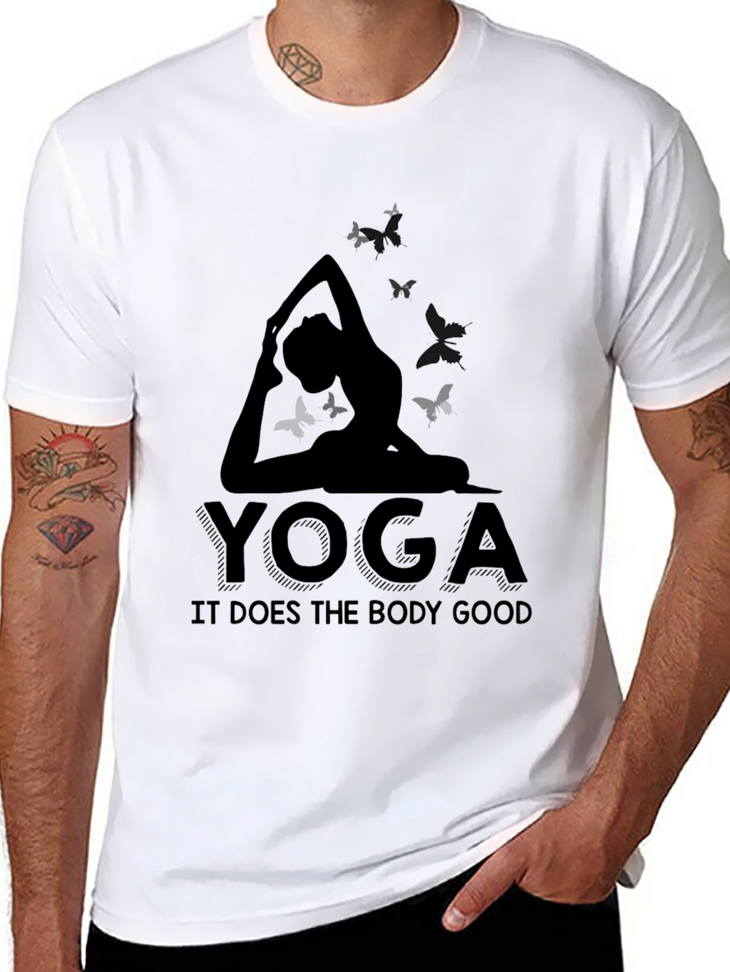 Yoga Silhouette T-Shirt - It Does The Body Good!