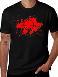 Target Splatter Graphic Black T-Shirt