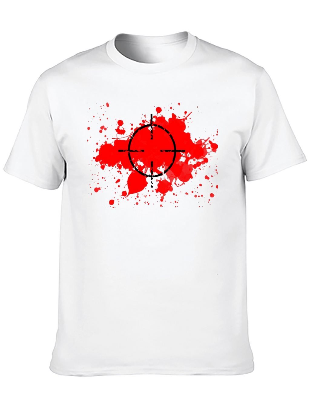 Target Splatter Graphic Black T-Shirt