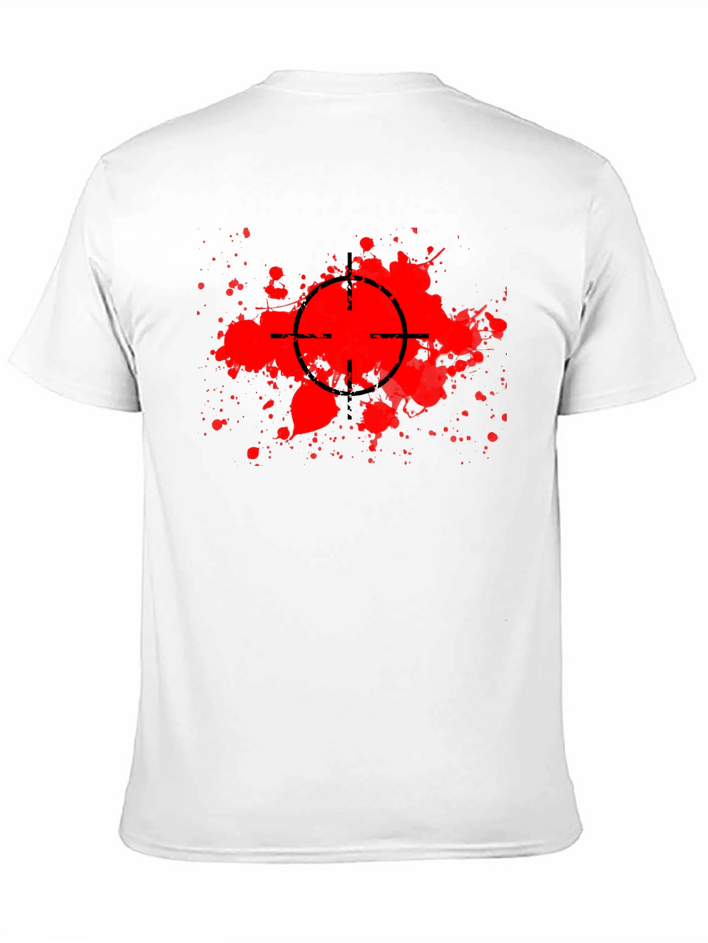 Target Splatter Graphic Black T-Shirt