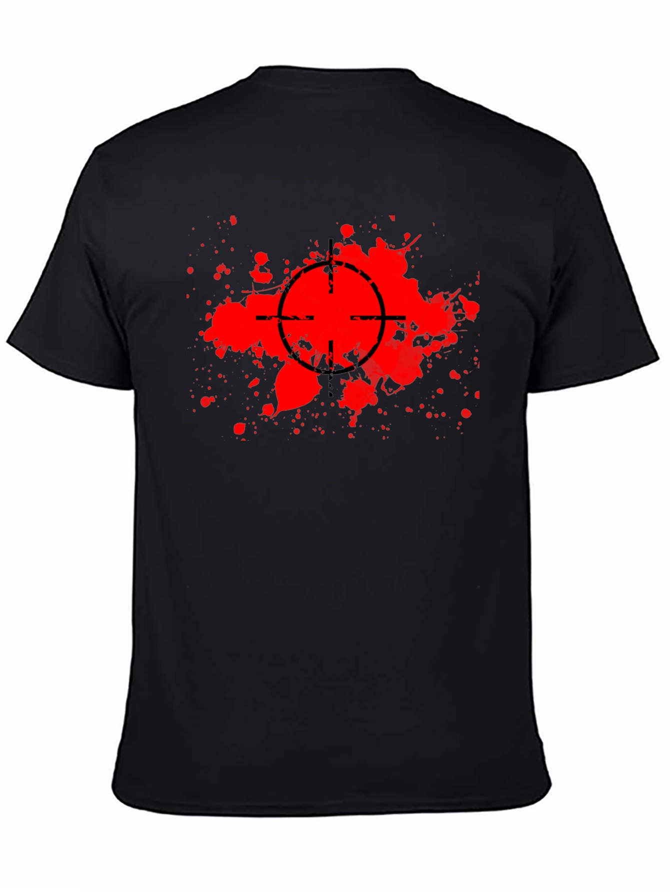 Target Splatter Graphic Black T-Shirt