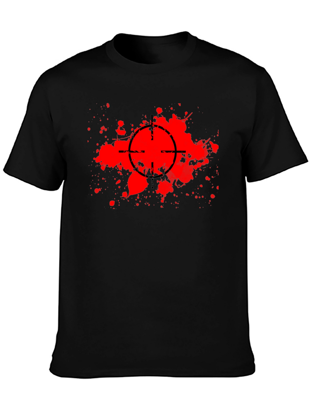 Target Splatter Graphic Black T-Shirt