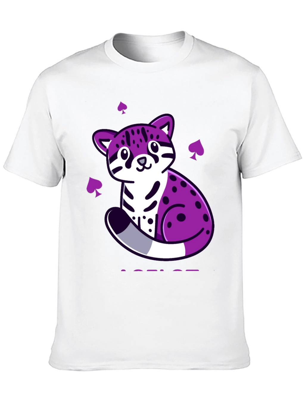 Ace Pride Ocelot T-Shirt - Black