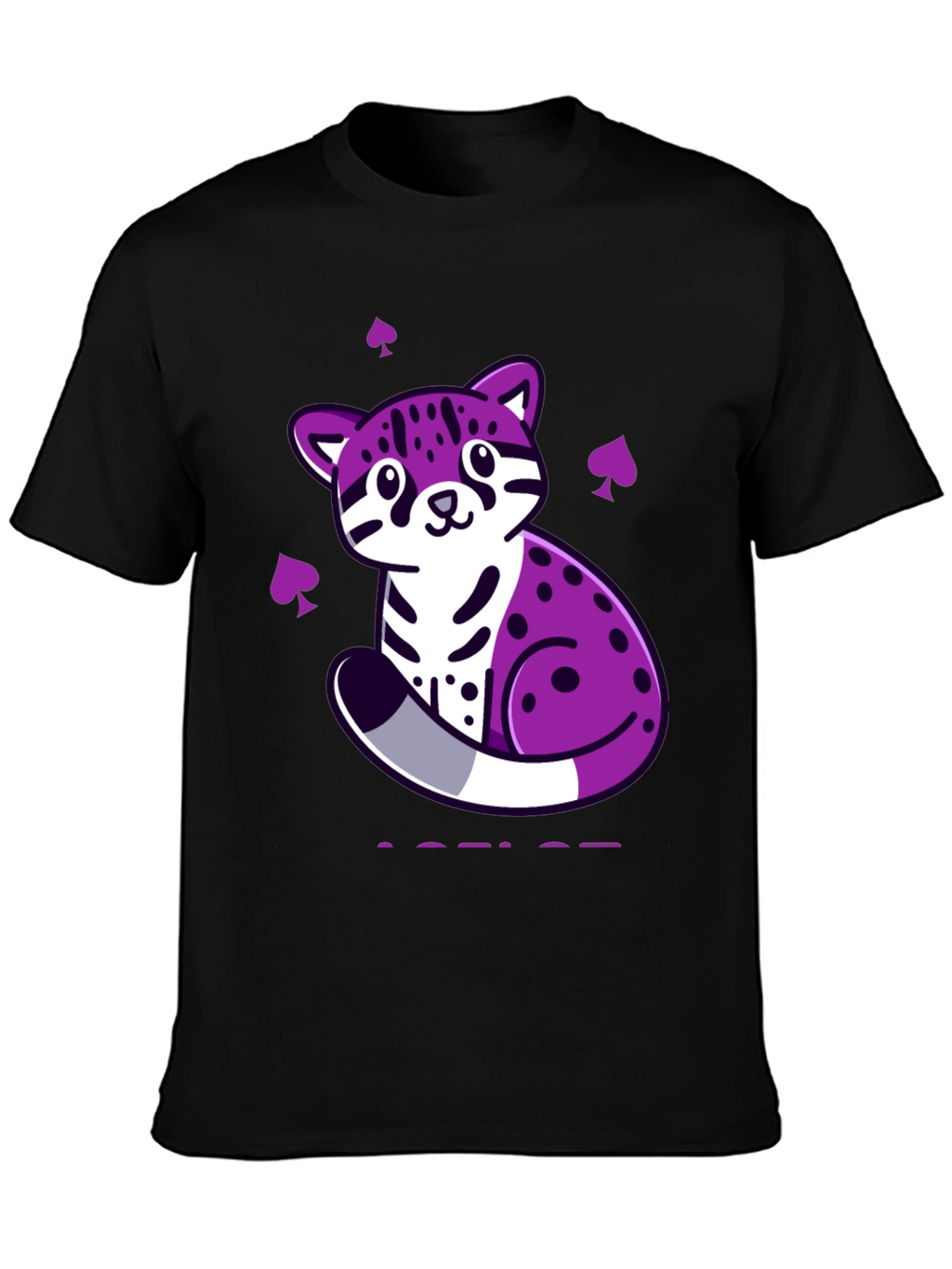 Ace Pride Ocelot T-Shirt - Black