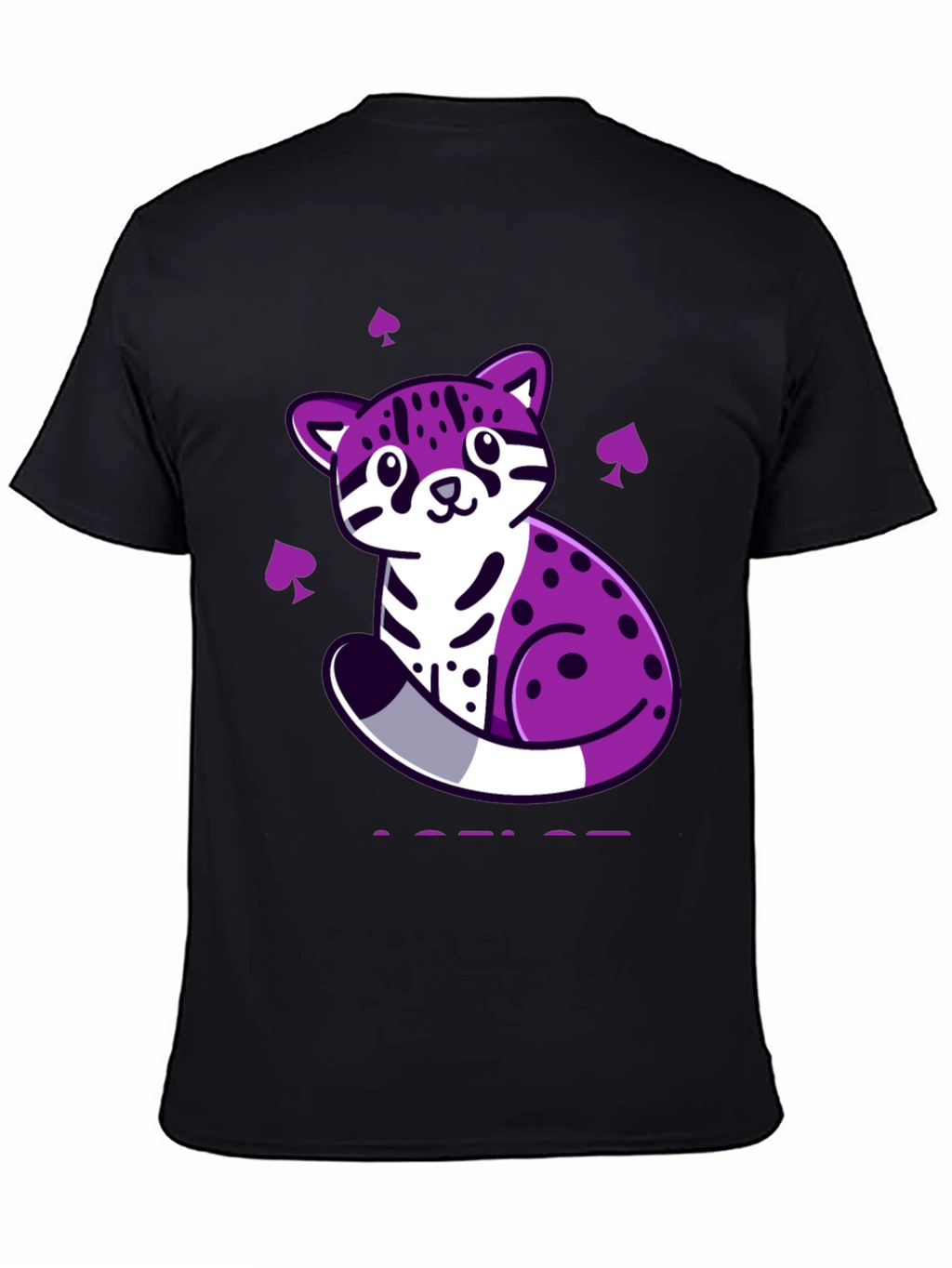 Ace Pride Ocelot T-Shirt - Black