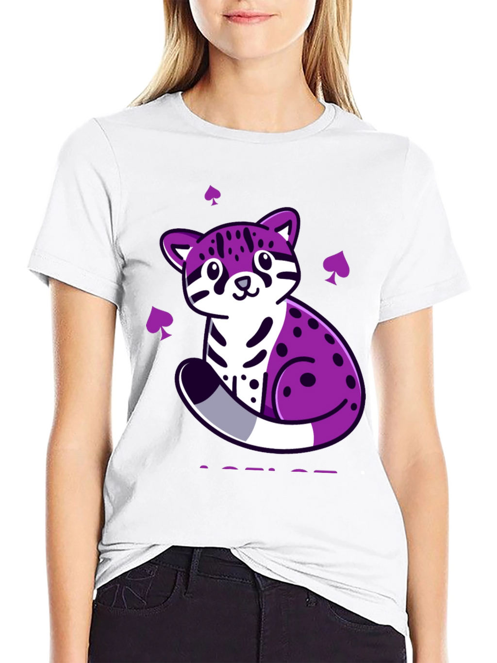 Ace Pride Ocelot T-Shirt - Black