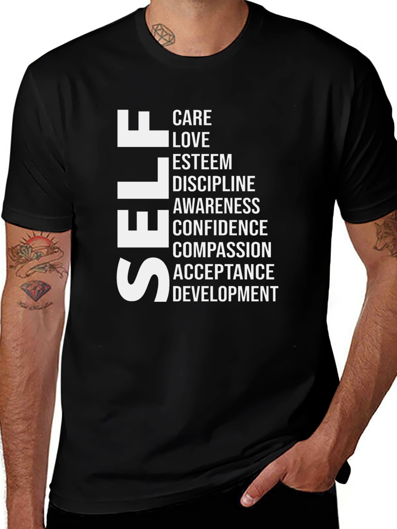 Self Care T-Shirt: Love Esteem Confidence Compassion