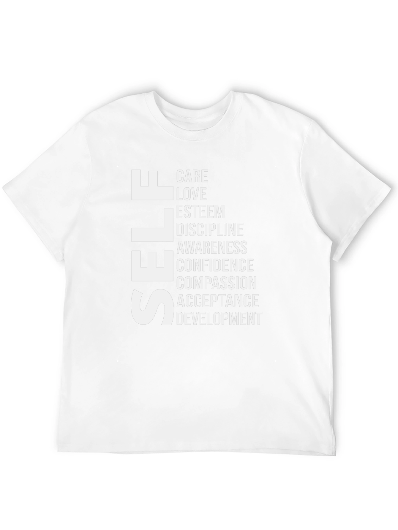 Self Care T-Shirt: Love Esteem Confidence Compassion