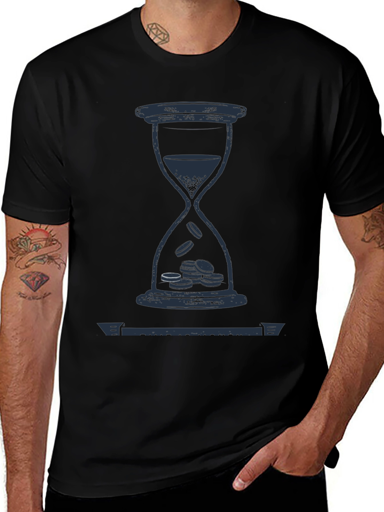 Hourglass & Coins Graphic Tee