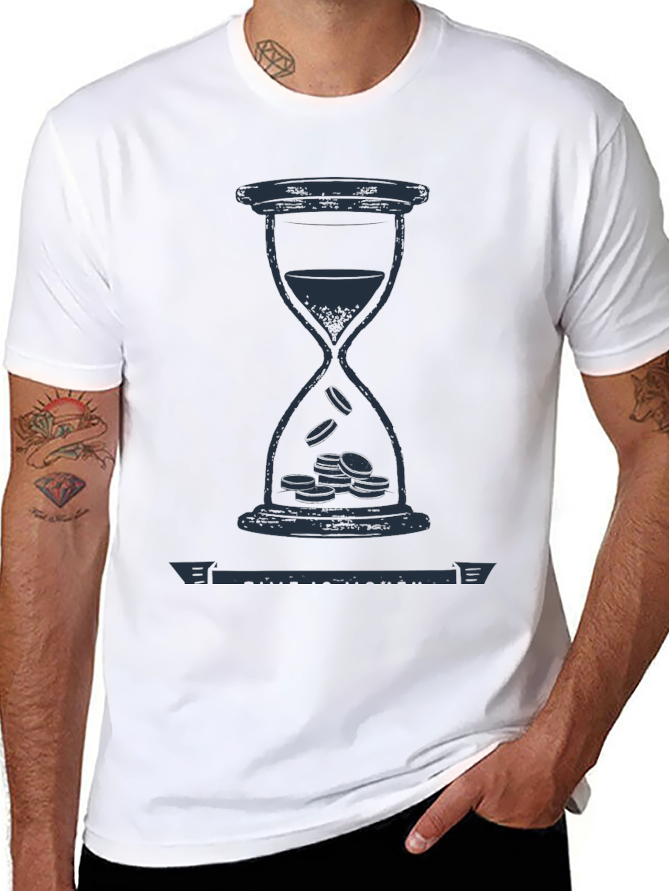 Hourglass & Coins Graphic Tee