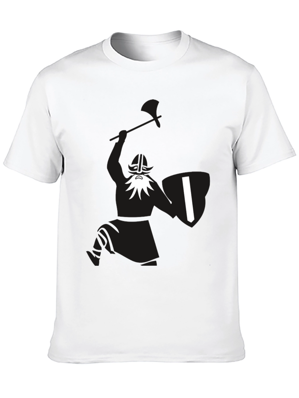 Viking Warrior Graphic Black T-Shirt