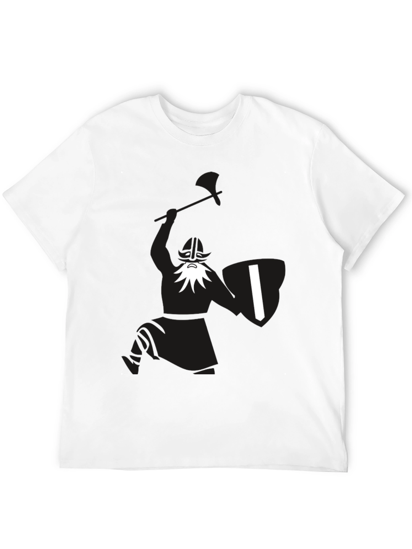 Viking Warrior Graphic Black T-Shirt