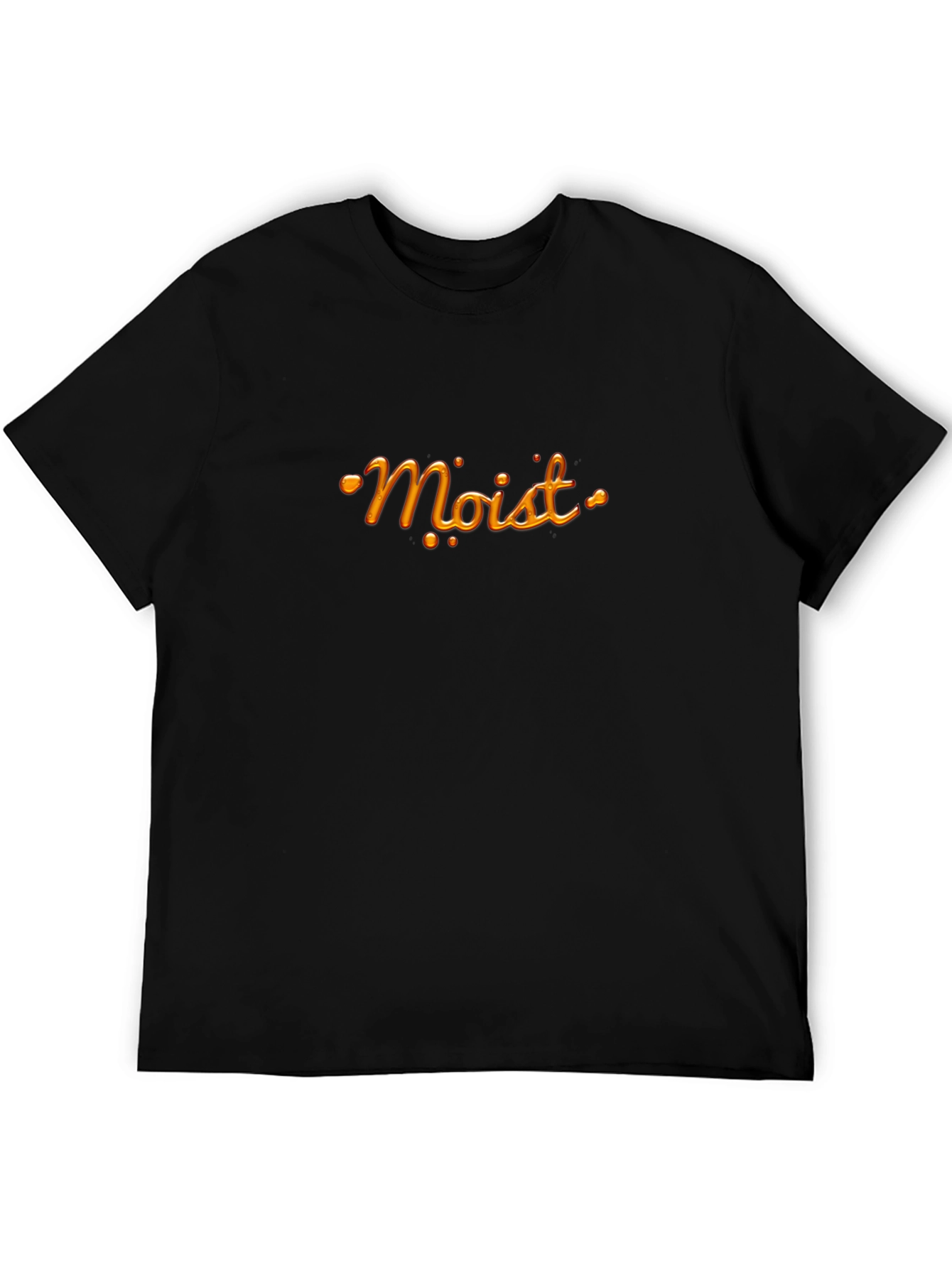 Moist Graphic Print Black T-Shirt