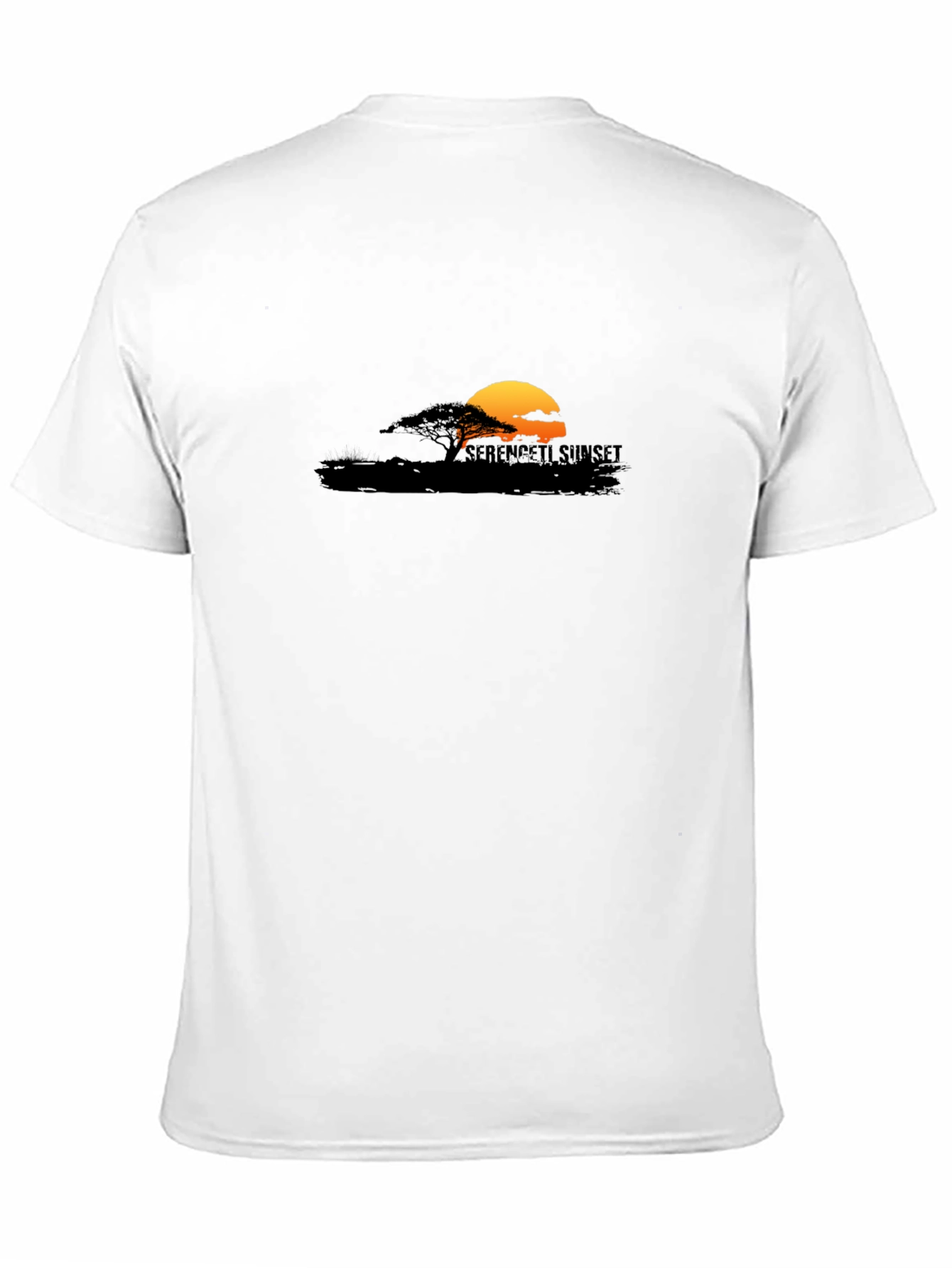 Serengeti Sunset Graphic Tee - Stylish Black T-Shirt