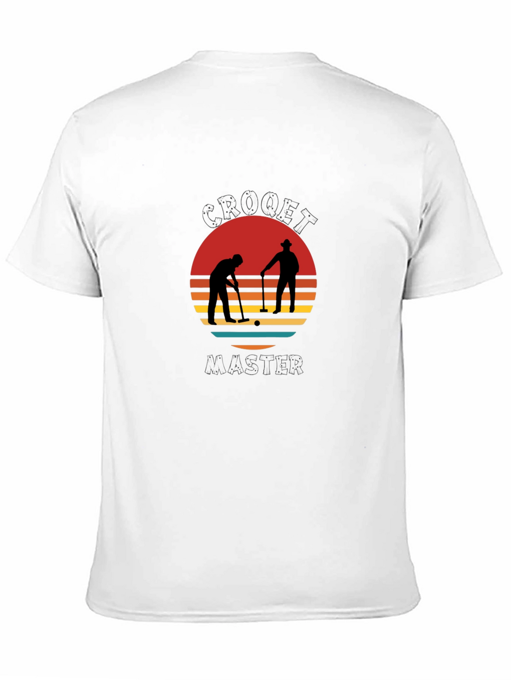 Croquet Master T-Shirt - Retro Sunset Design