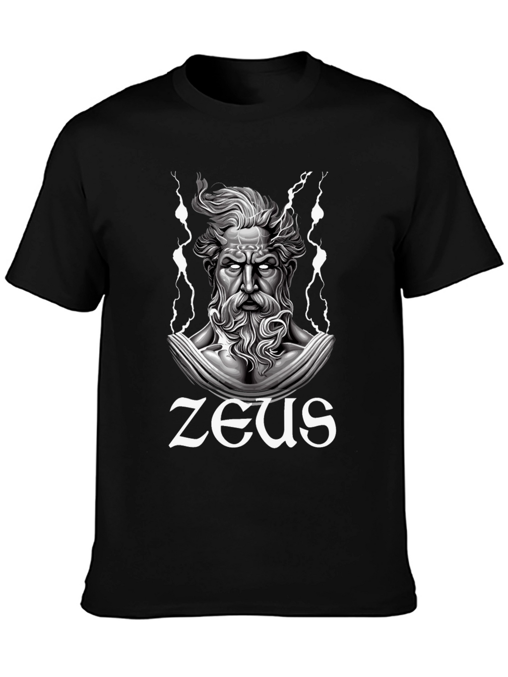 Zeus Graphic T-Shirt - Black Cotton Tee
