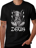 Zeus Graphic T-Shirt - Black Cotton Tee