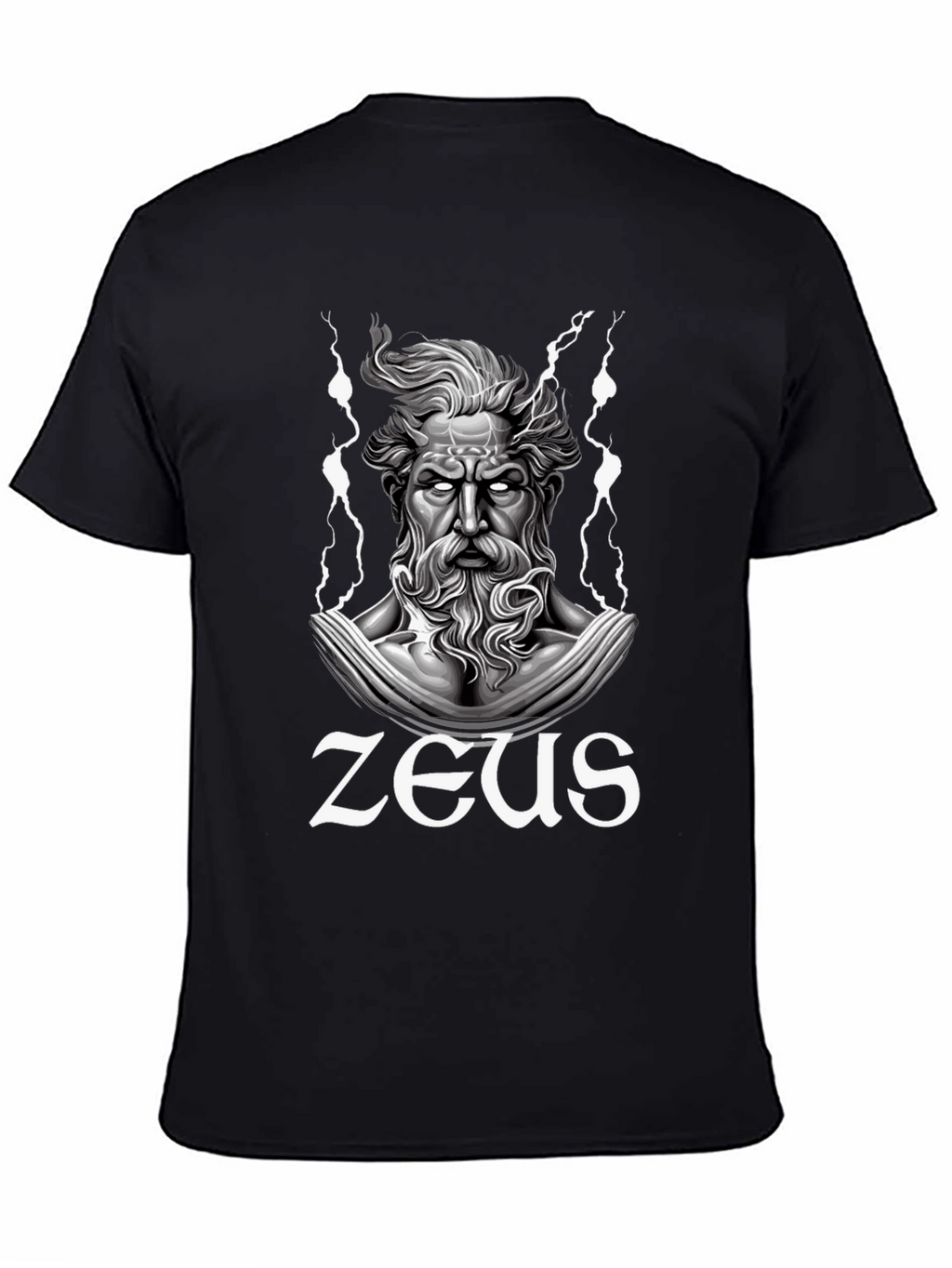 Zeus Graphic T-Shirt - Black Cotton Tee