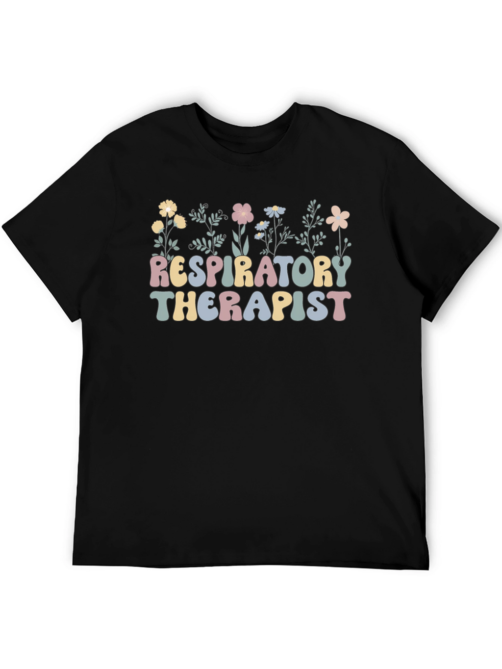 Respiratory Therapist Floral T-Shirt