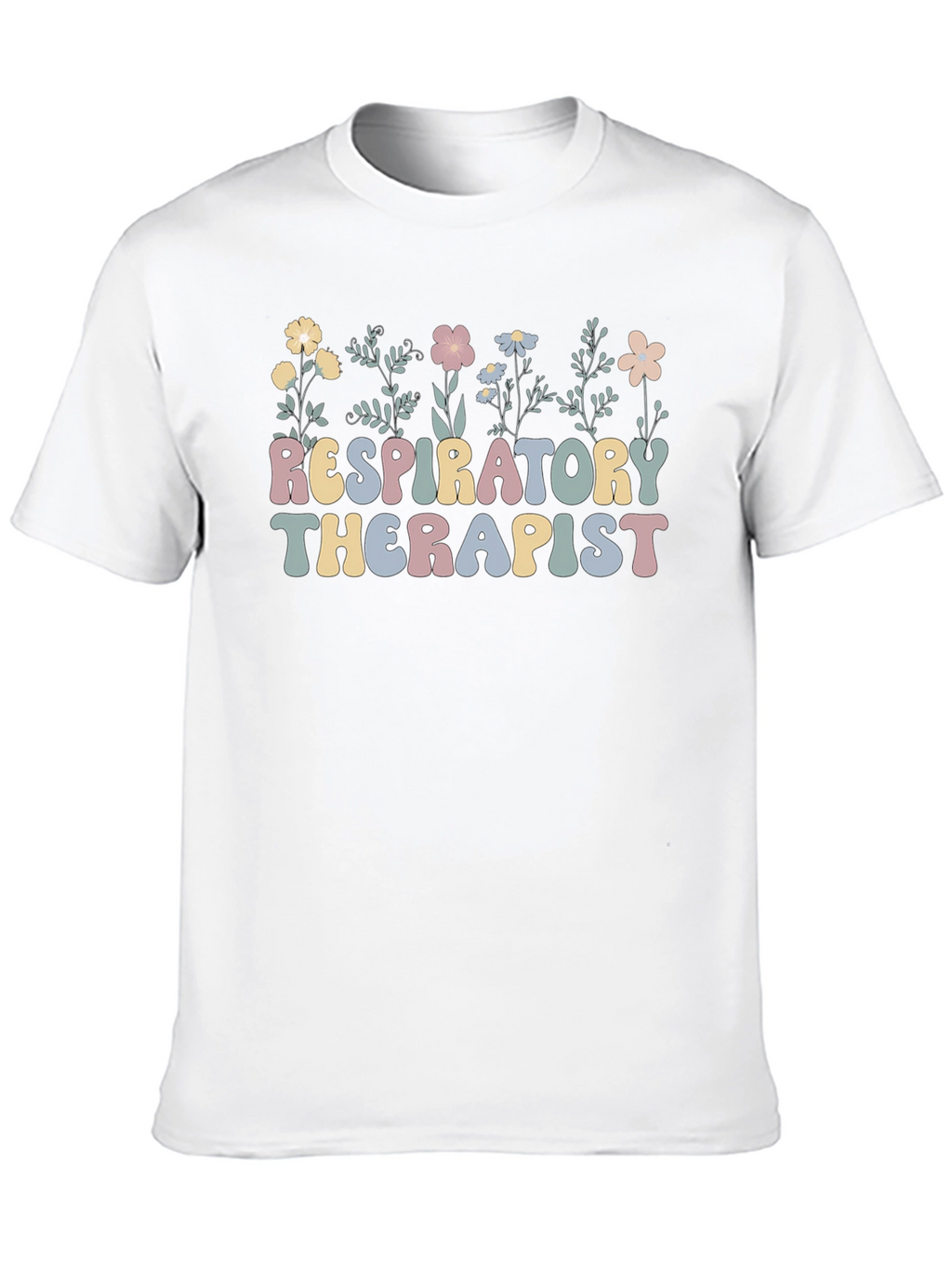 Respiratory Therapist Floral T-Shirt